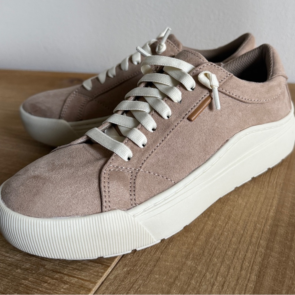 NWOT DR. SCHOLLS Time Off Women's Platform Sneakers size 6 in taupe - Picture 3 of 8